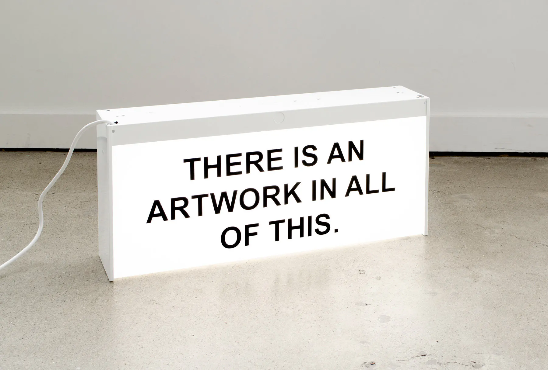 THERE IS AN ARTWORK IN ALL OF THIS. (light) by Elisabeth Pointon