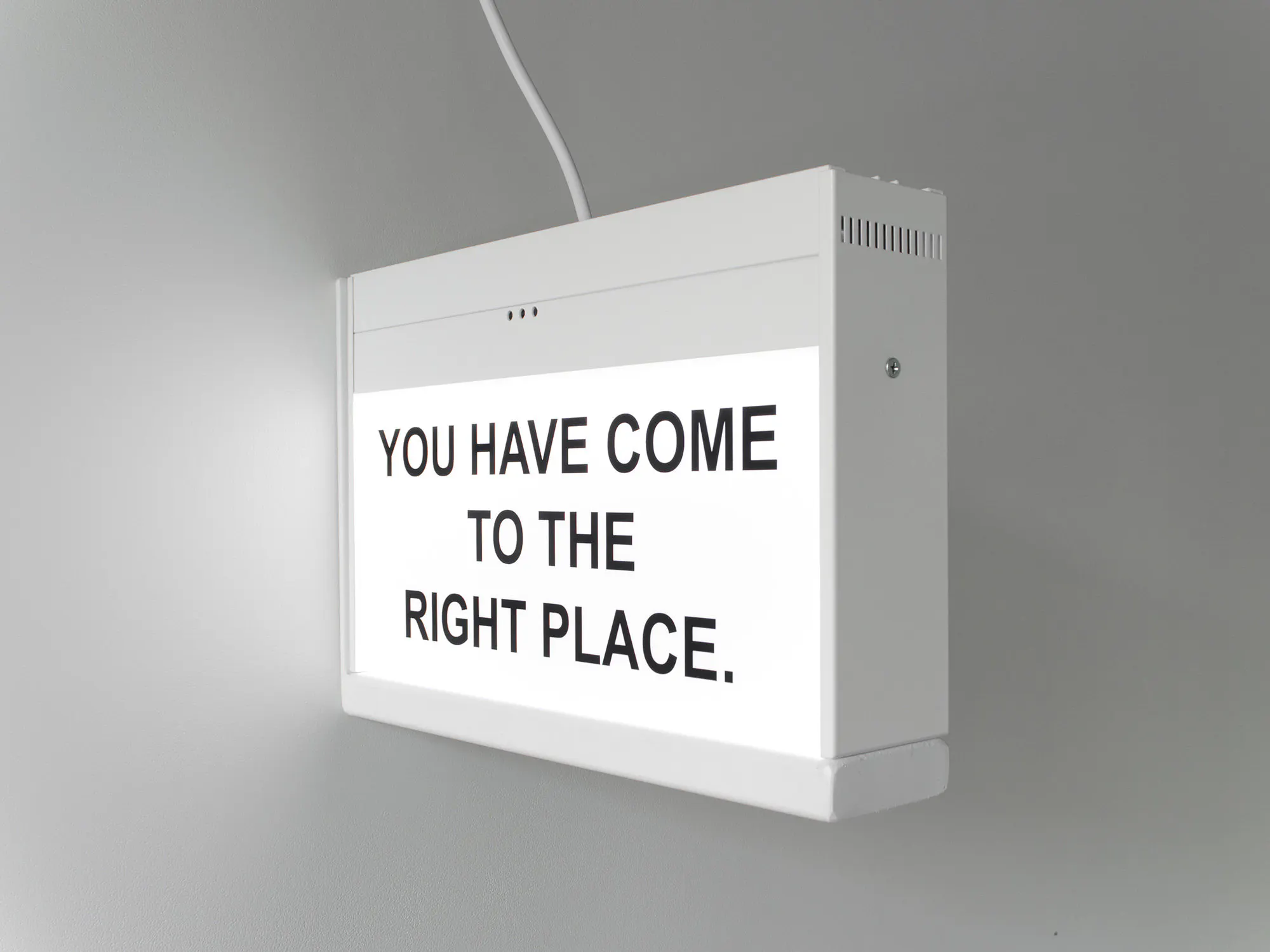 YOU HAVE COME TO THE RIGHT PLACE. by Elisabeth Pointon