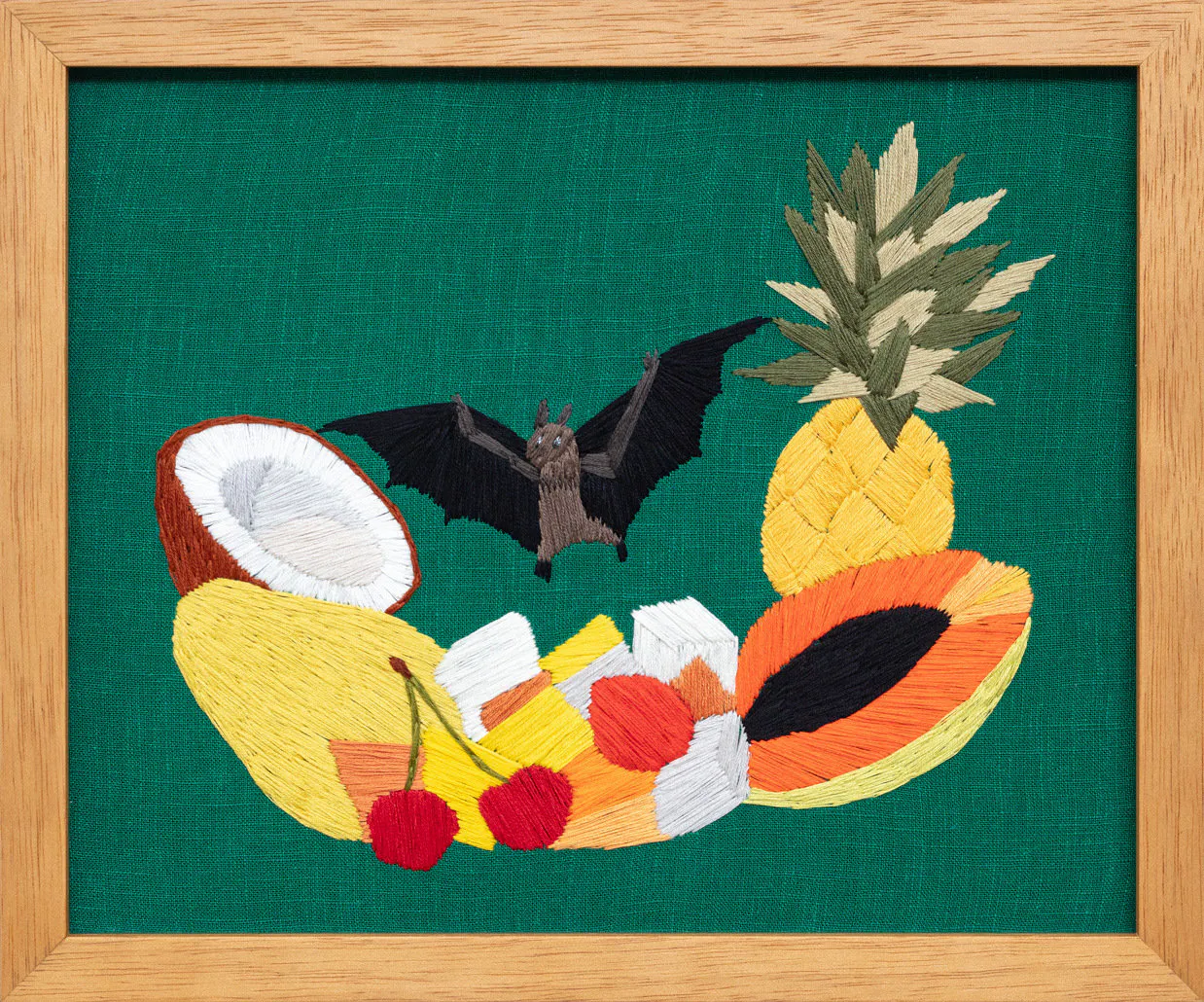 Fruit Bat on Canned Fruit by Erica van Zon