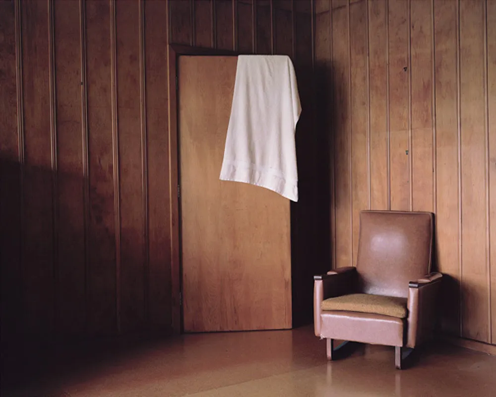 Interior with towel, Marlborough Sounds, New Zealand by Harry Culy
