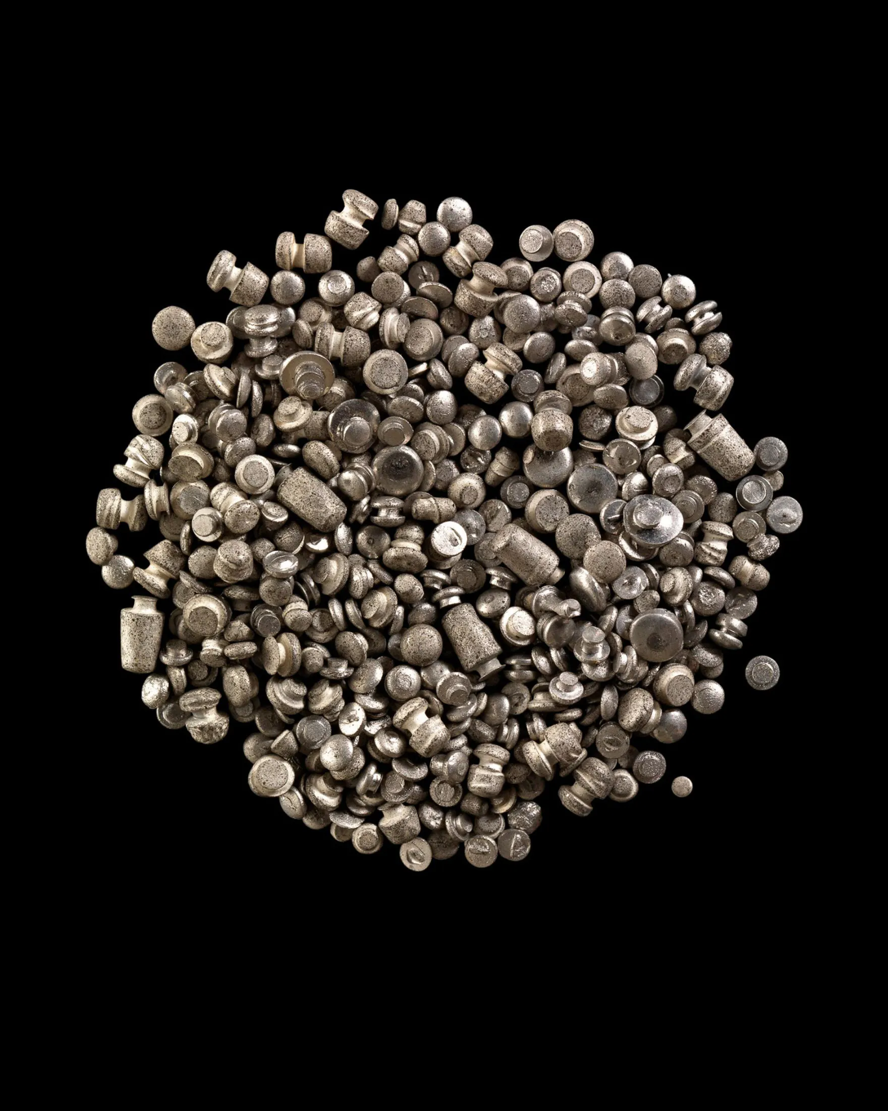 Heavy Metal #1, Platinum, recovered scrap metal from the remains of the decommissioned Wanganui Computer, by Ann Shelton