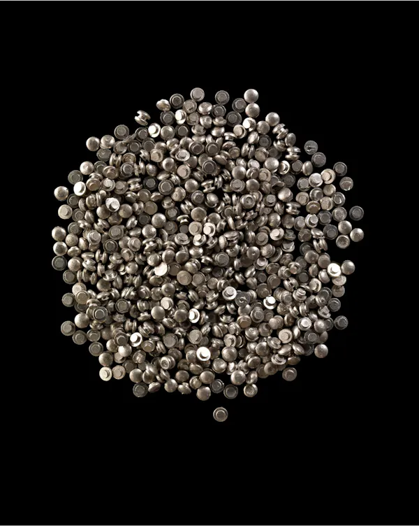 Heavy Metal #2, Platinum, recovered scrap metal from the remains of the decommissioned Wanganui Computer, by Ann Shelton