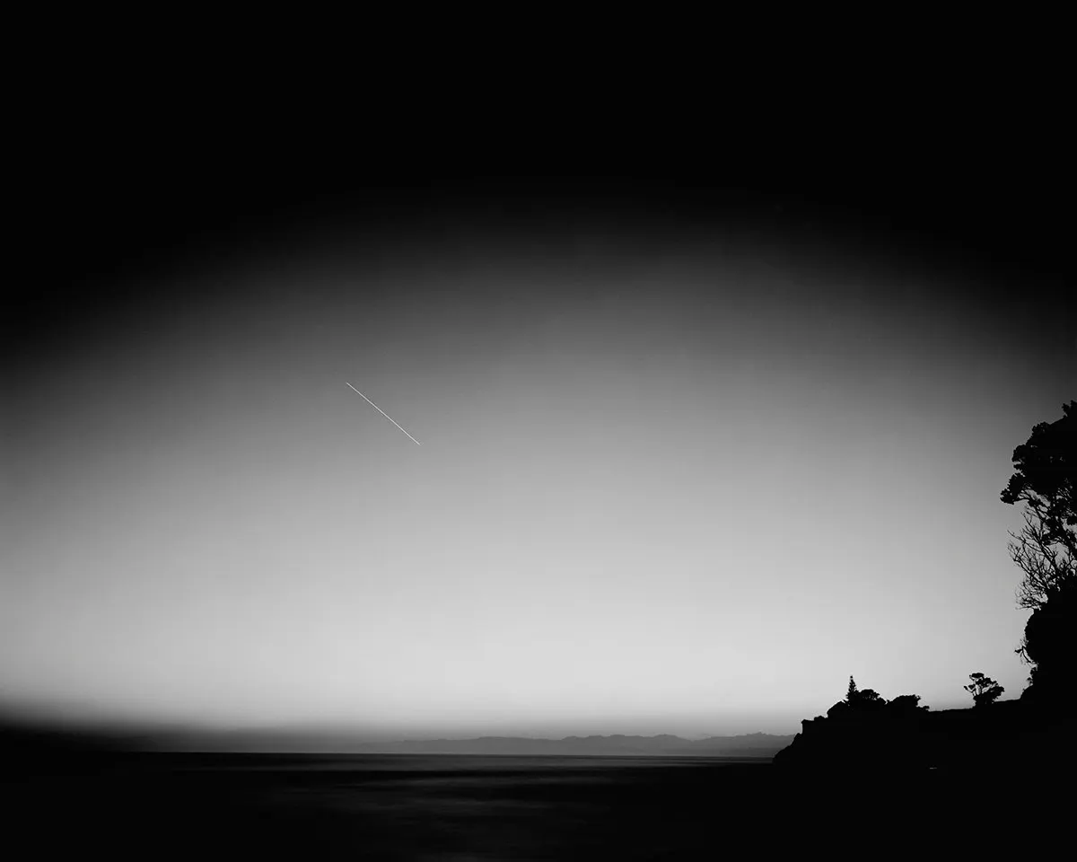 June 2004, Onaero Beach, Taranaki, looking north east before dawn by Ann Shelton
