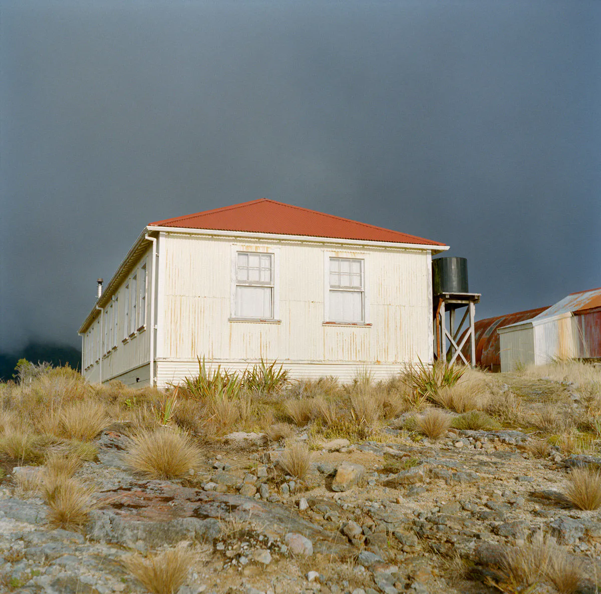 Former school building, now ‘Friends of the Hill’ museum, Denniston, June 2012 by Caroline McQuarrie