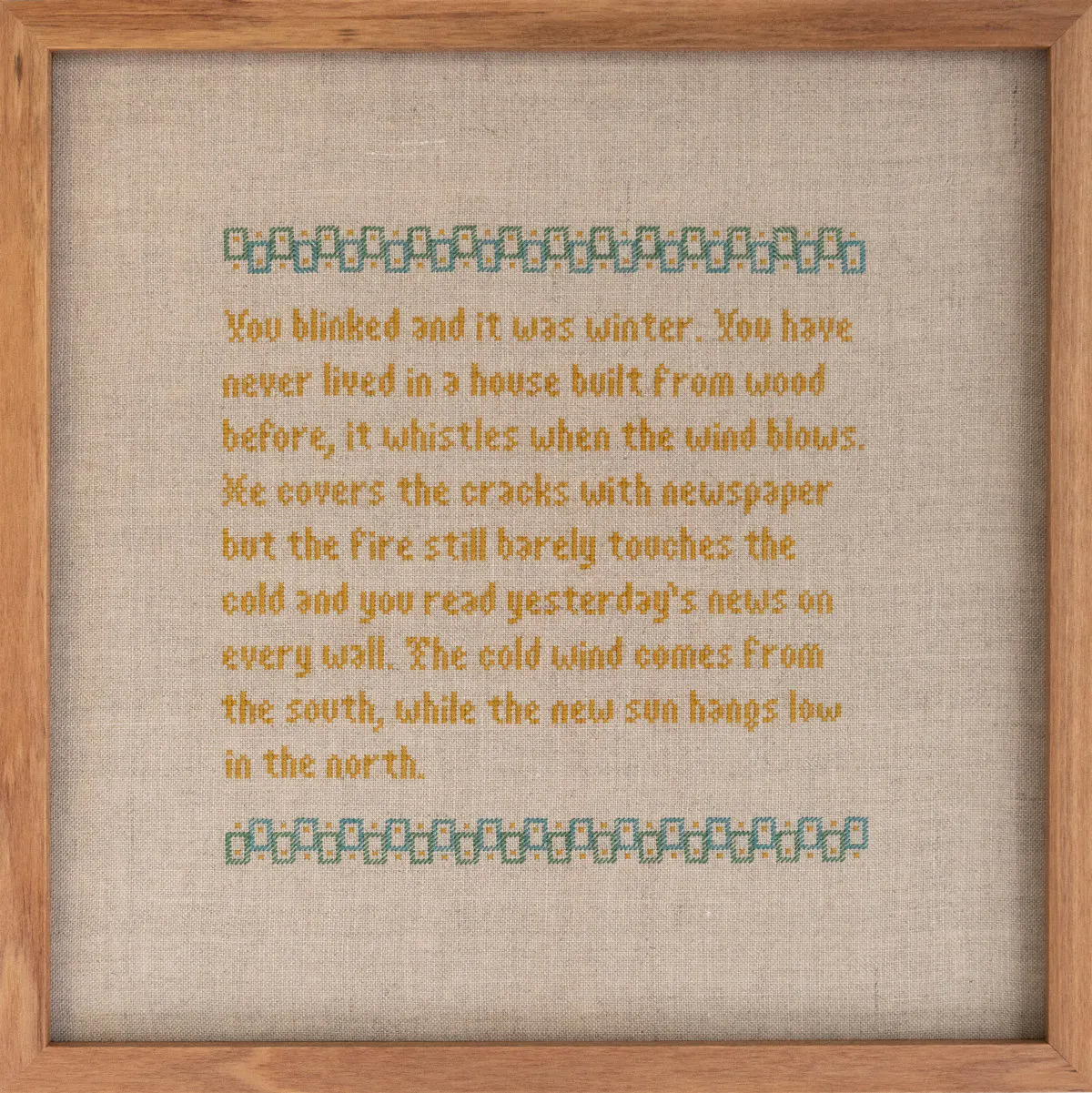 You blinked and it was winter by Caroline McQuarrie