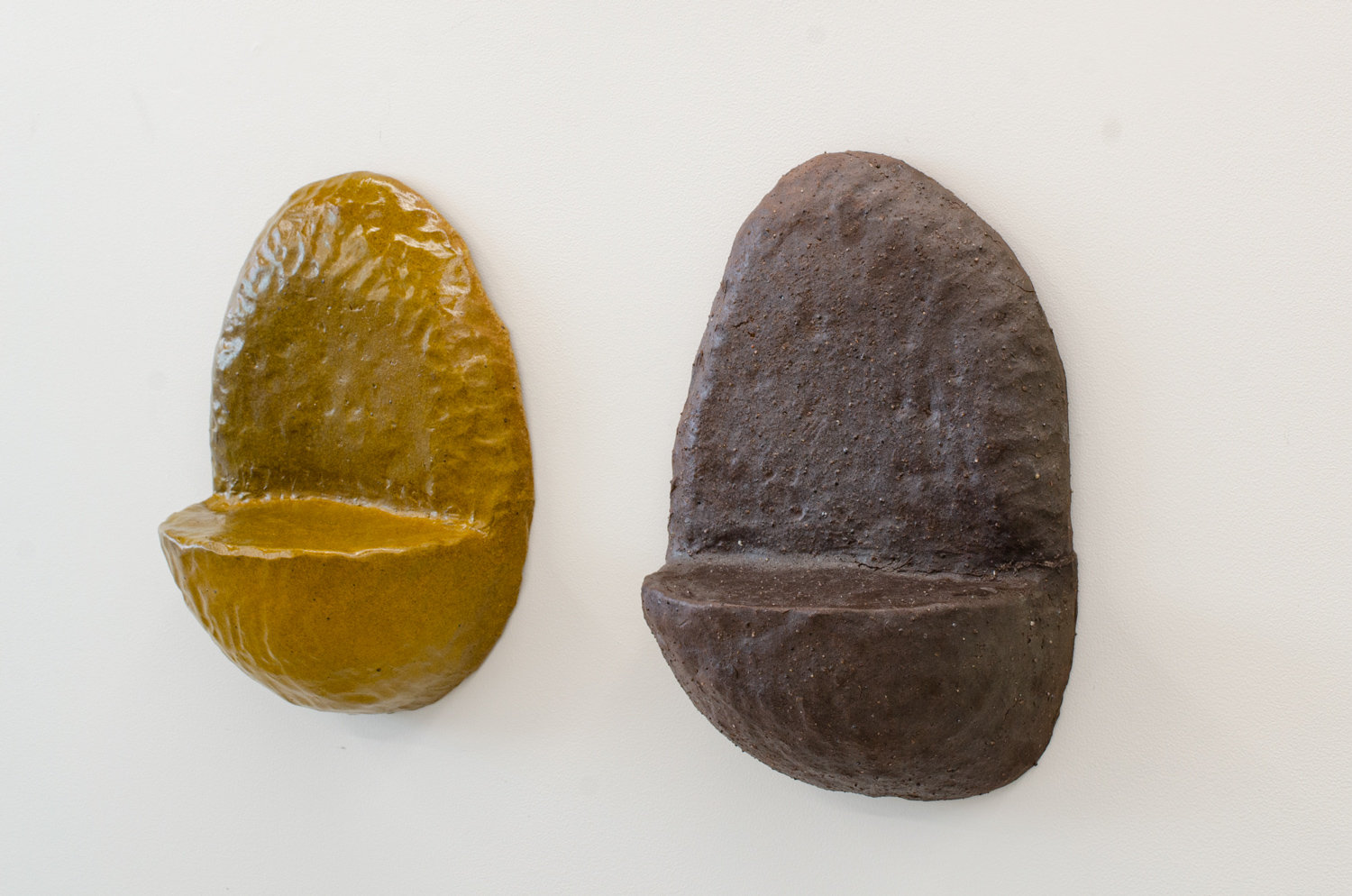 Rounded shelf II (Mustard and Tiny Boulder) by Jaime Jenkins