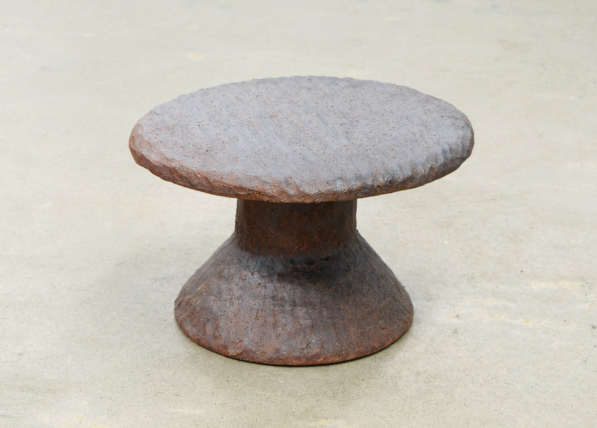 Whittled table by Jaime Jenkins