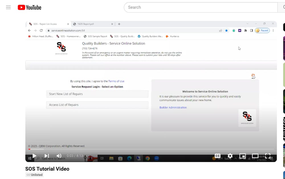 Video Tutorial Link