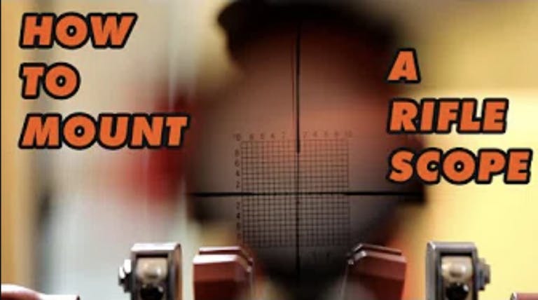 How to mount a rifle scope