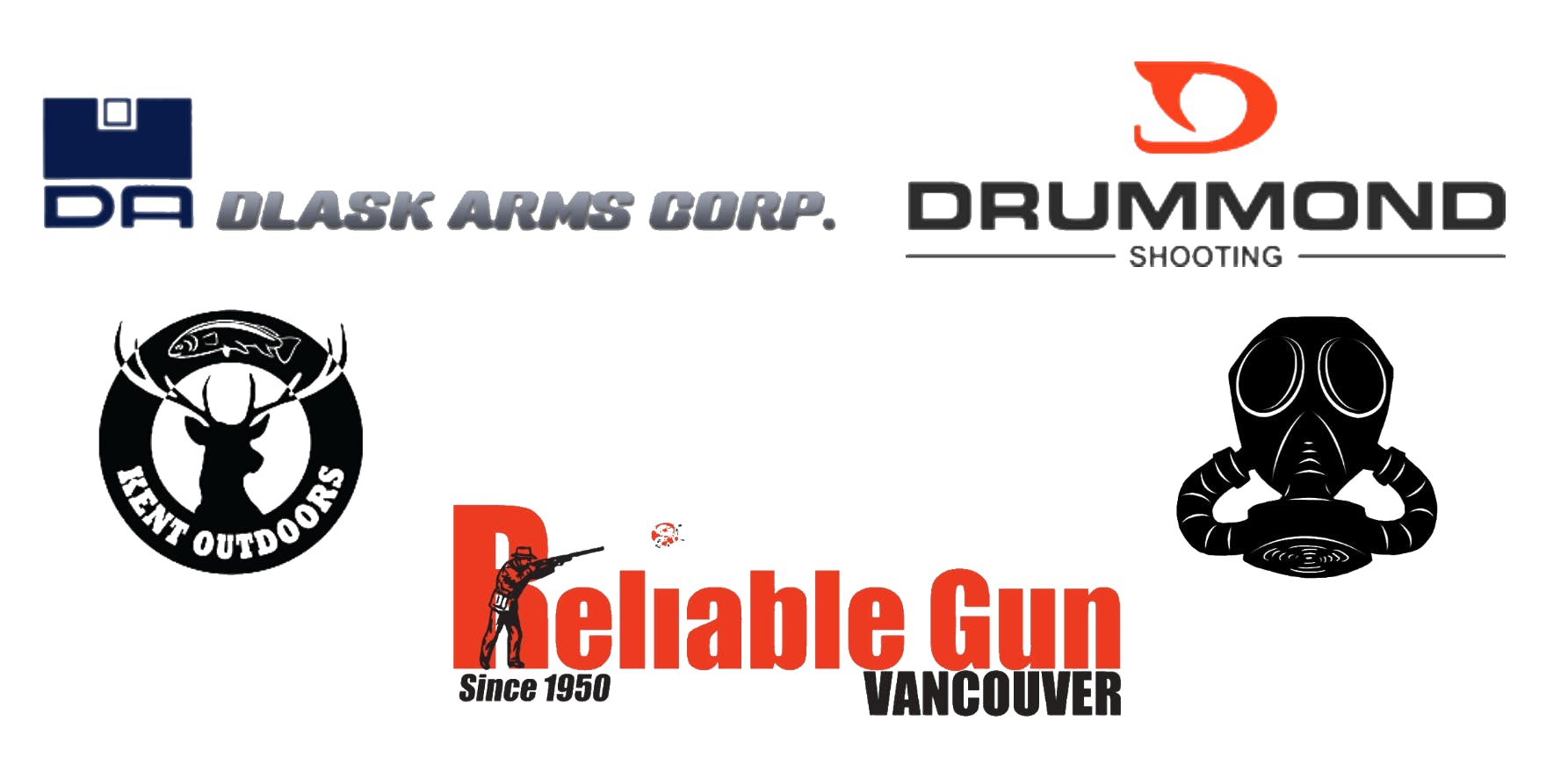 Logos sponsors of national pistol shoot