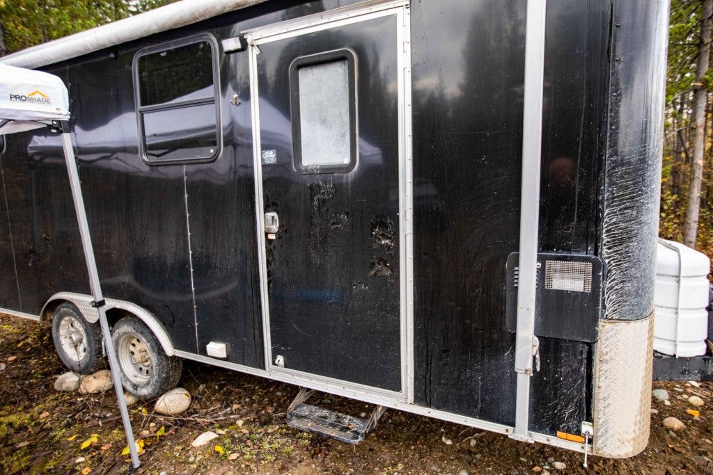 Bear damage to trailer