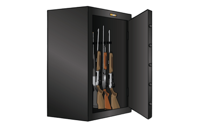 Shotguns in a safe