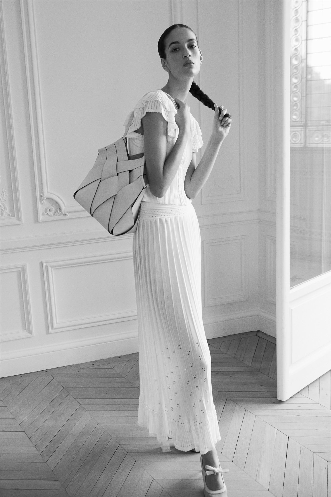 ulla ss25 050 compact multi stitch knitwear gulia top giselle skirt pristine 078