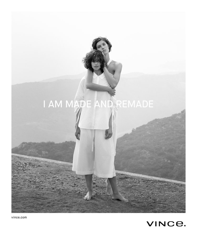 Lucian Clifforth x Marte Mei van Haaster by Julia Noni for Vince Spring Summer 2018 Ad Campaign 3