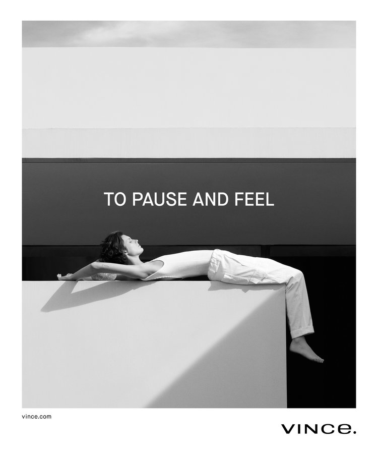 Lucian Clifforth x Marte Mei van Haaster by Julia Noni for Vince Spring Summer 2018 Ad Campaign 9