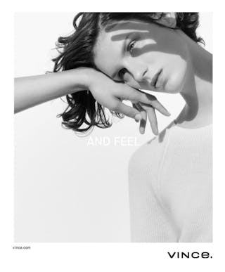 Marte Mei van Haaster by Julia Noni for Vince Spring Summer 2018 Advertising Campaign