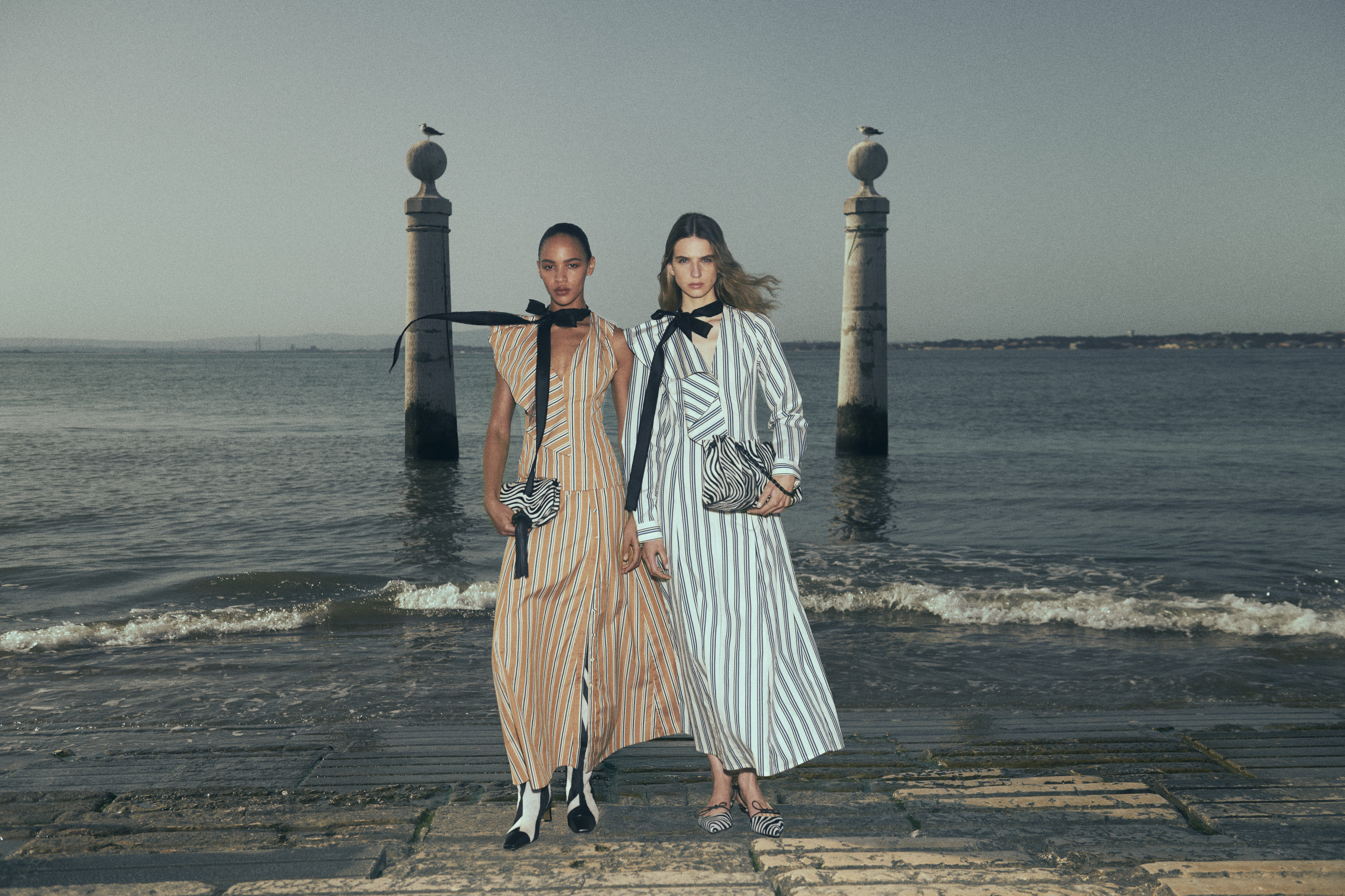 ULLA PF27 050 STRIPE PRINTED POPLIN A B 035 R2