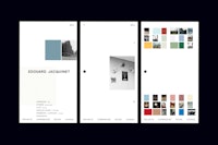 JOANNA SPADILIERO OFFICE, PROJECTS, Edouard Jacquinet, Visual identity