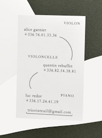 JOANNA SPADILIERO OFFICE, PROJECTS, Trio Vinteuil, Logotype design