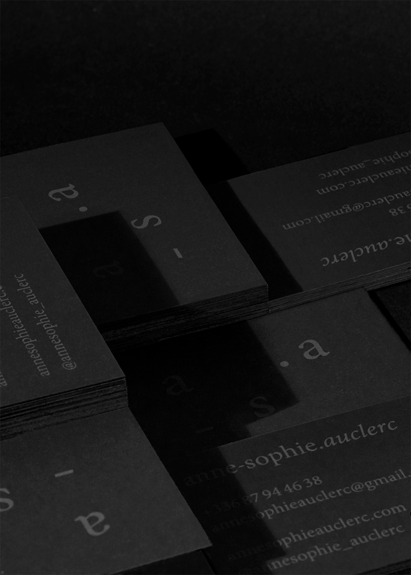 JOANNA SPADILIERO OFFICE, PROJECTS, Anne-Sophie Auclerc, Visual identity
