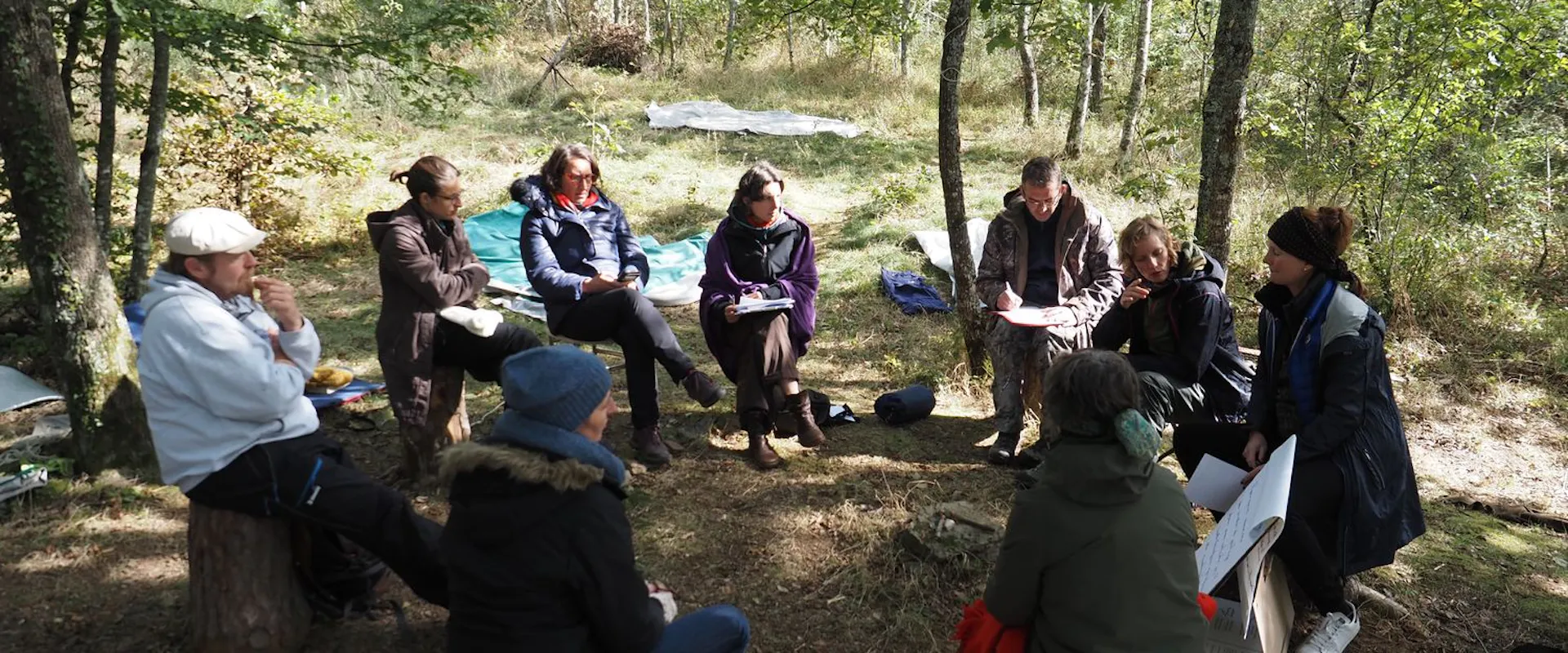 Training in change facilitation, in the middle of the forest !