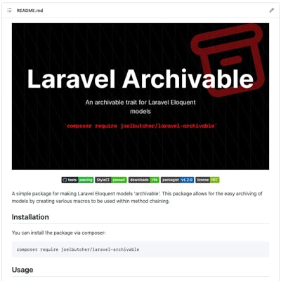 Laravel Archivable