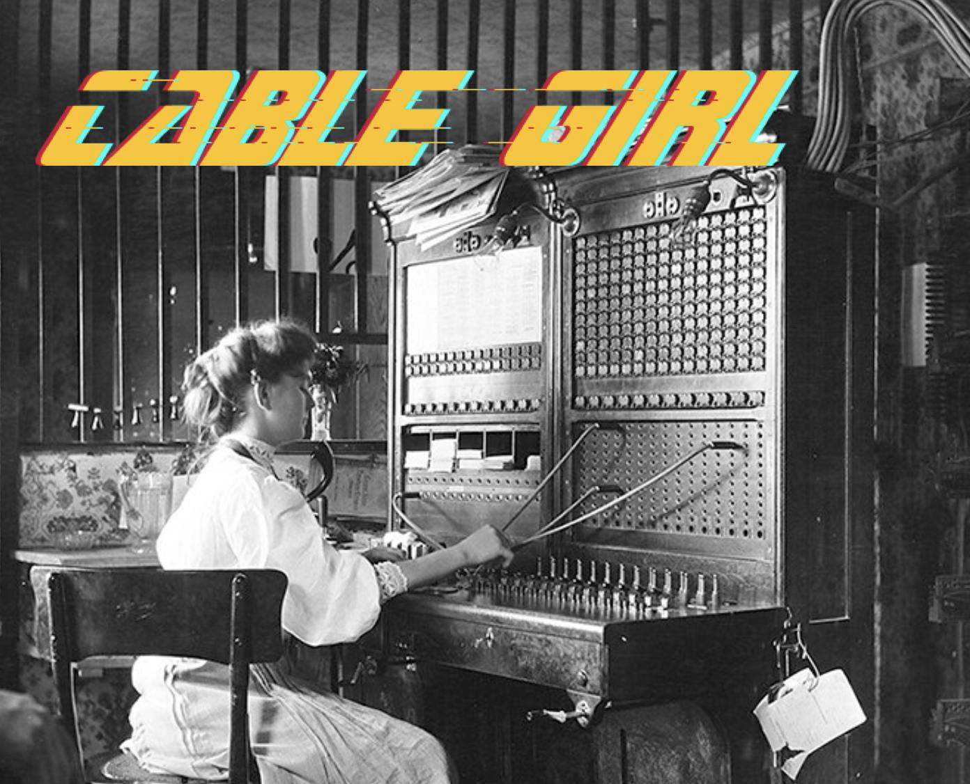 The Telephone Switchboard Operator, c. 1905, photo by E. Blomeyer, Baylor Texas library collection