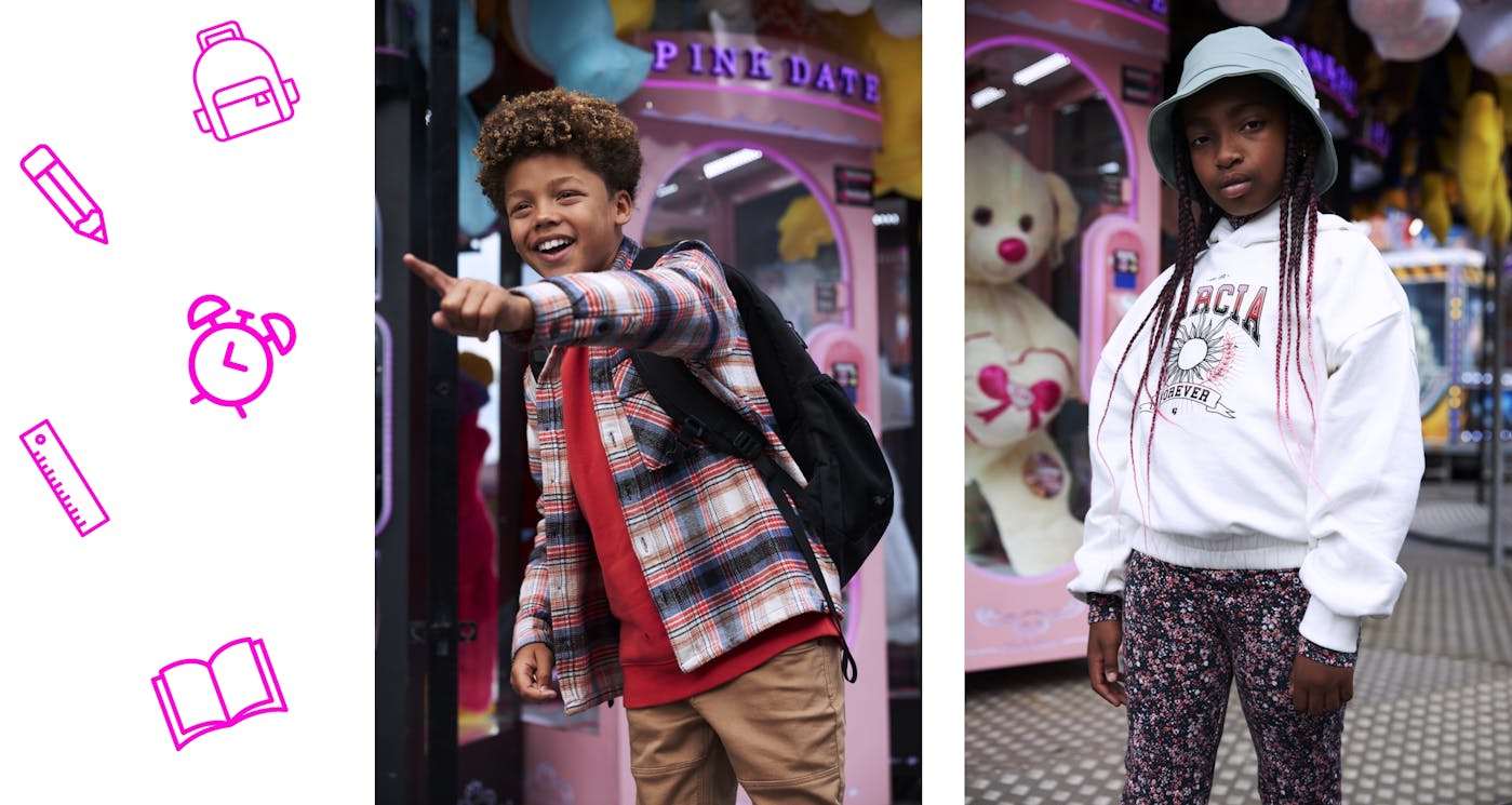 Back 2 School kids & teens kledingcollectie voor jongens en meisjes bij Jeans Centre