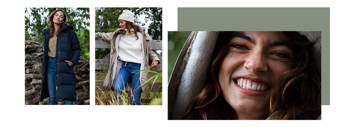 Lange winterjas Dames