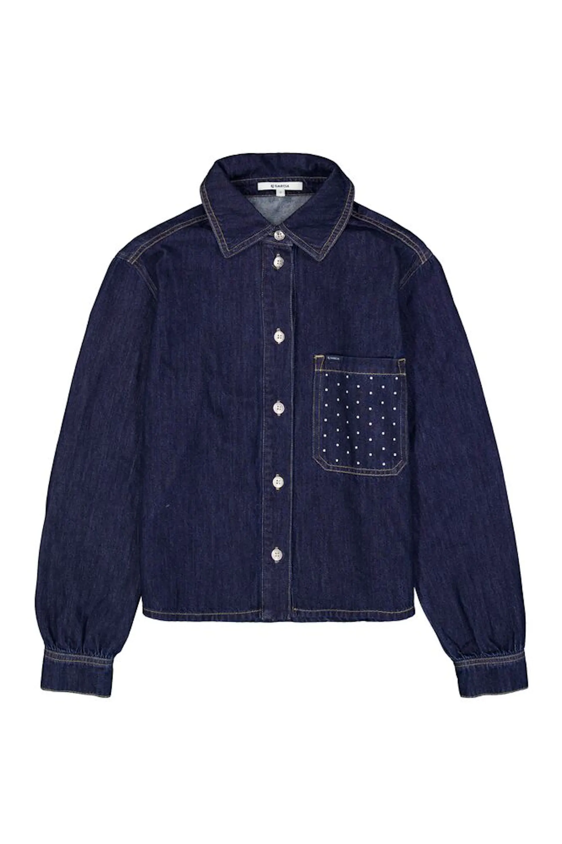 garcia denim blouse rinsed