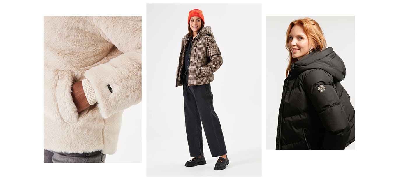 Korte winterjas dames