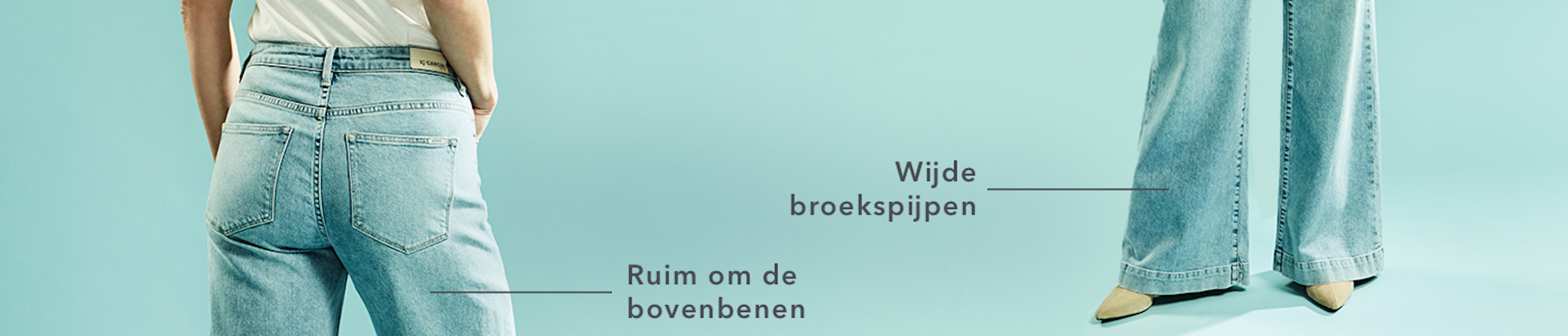 Wijde Spijkerbroek