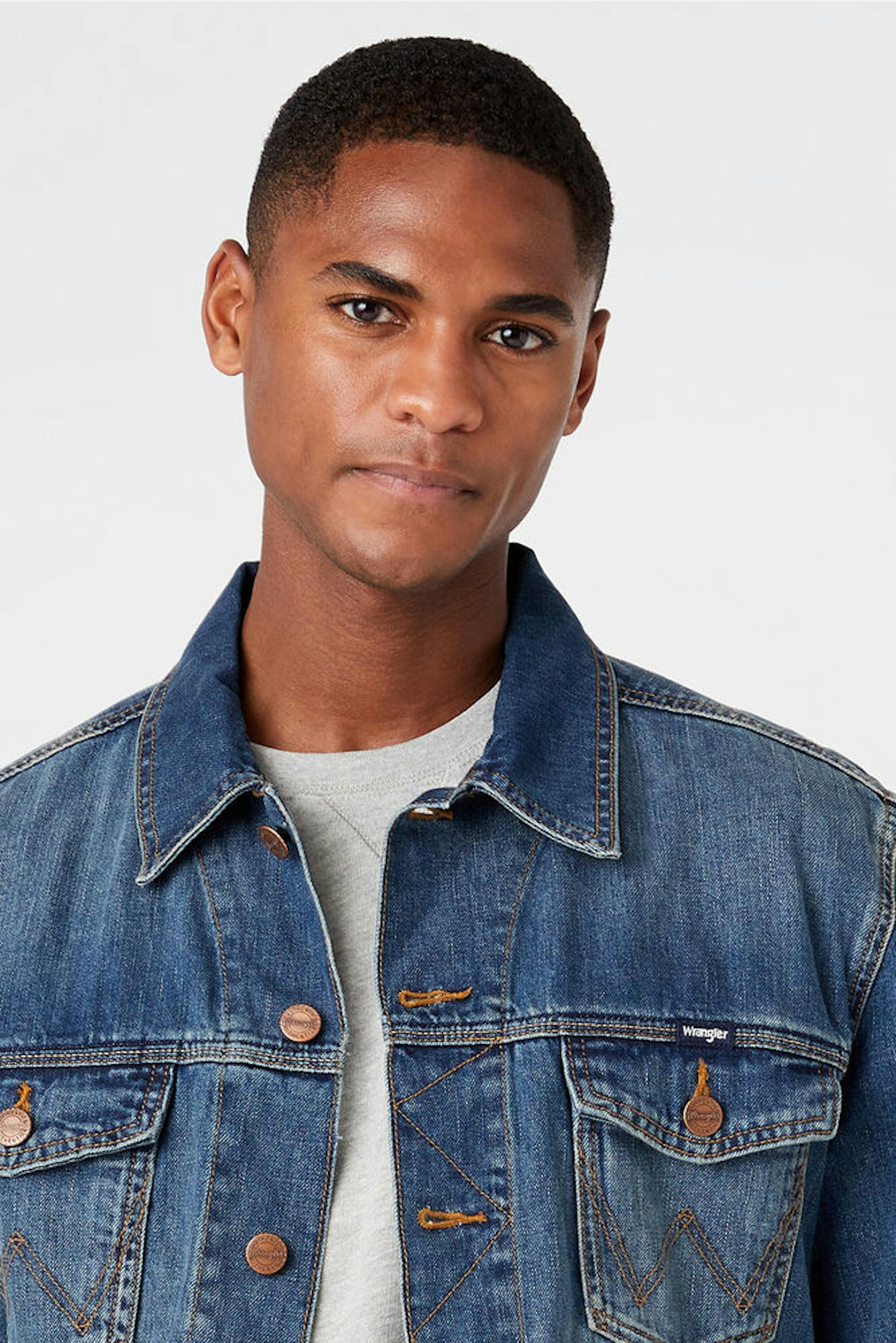 WRANGLER DENIM JACK MEDIUM STONE