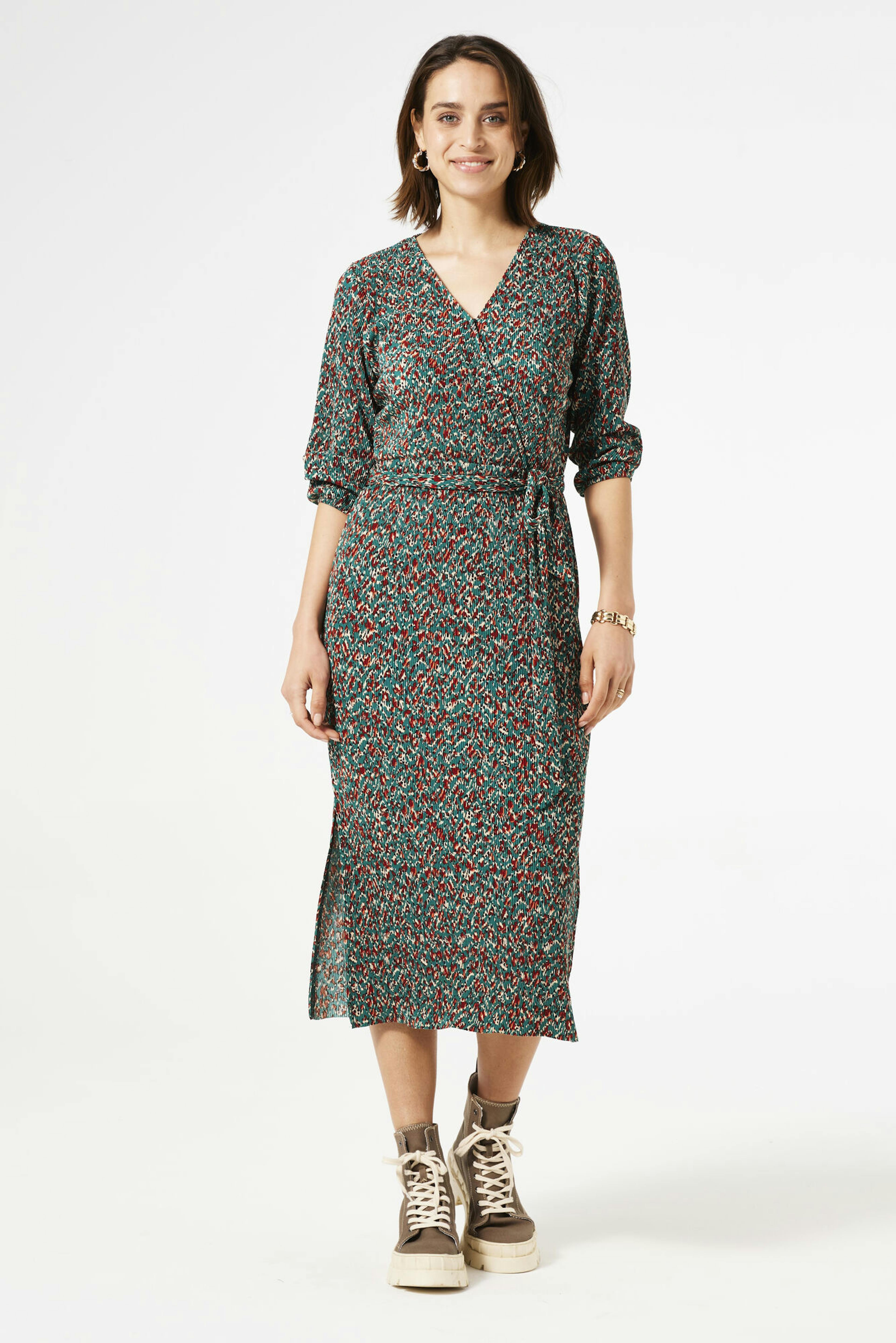 garcia jurk met print groen