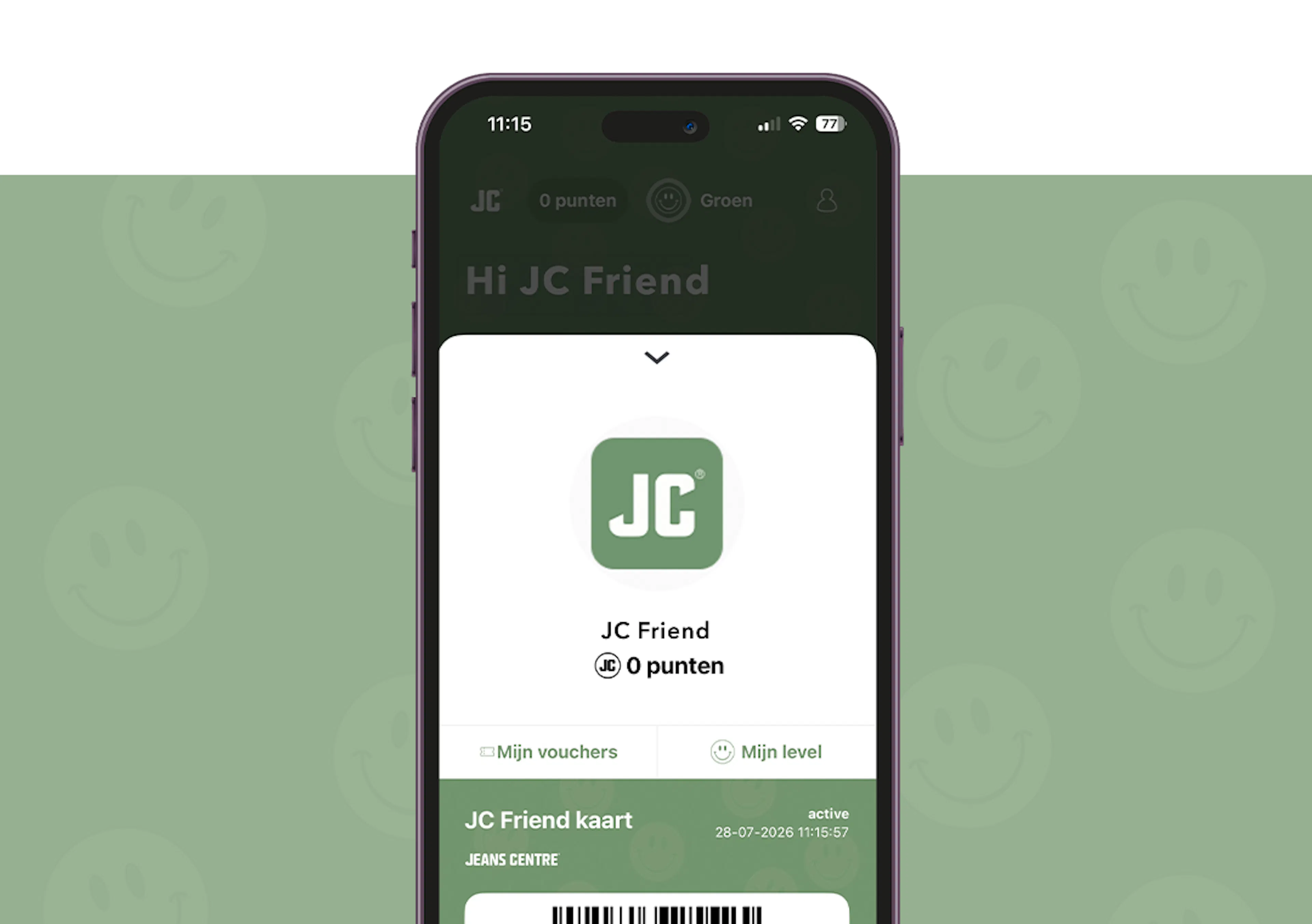 JOUW DIGITALE JC FRIENDS KAART