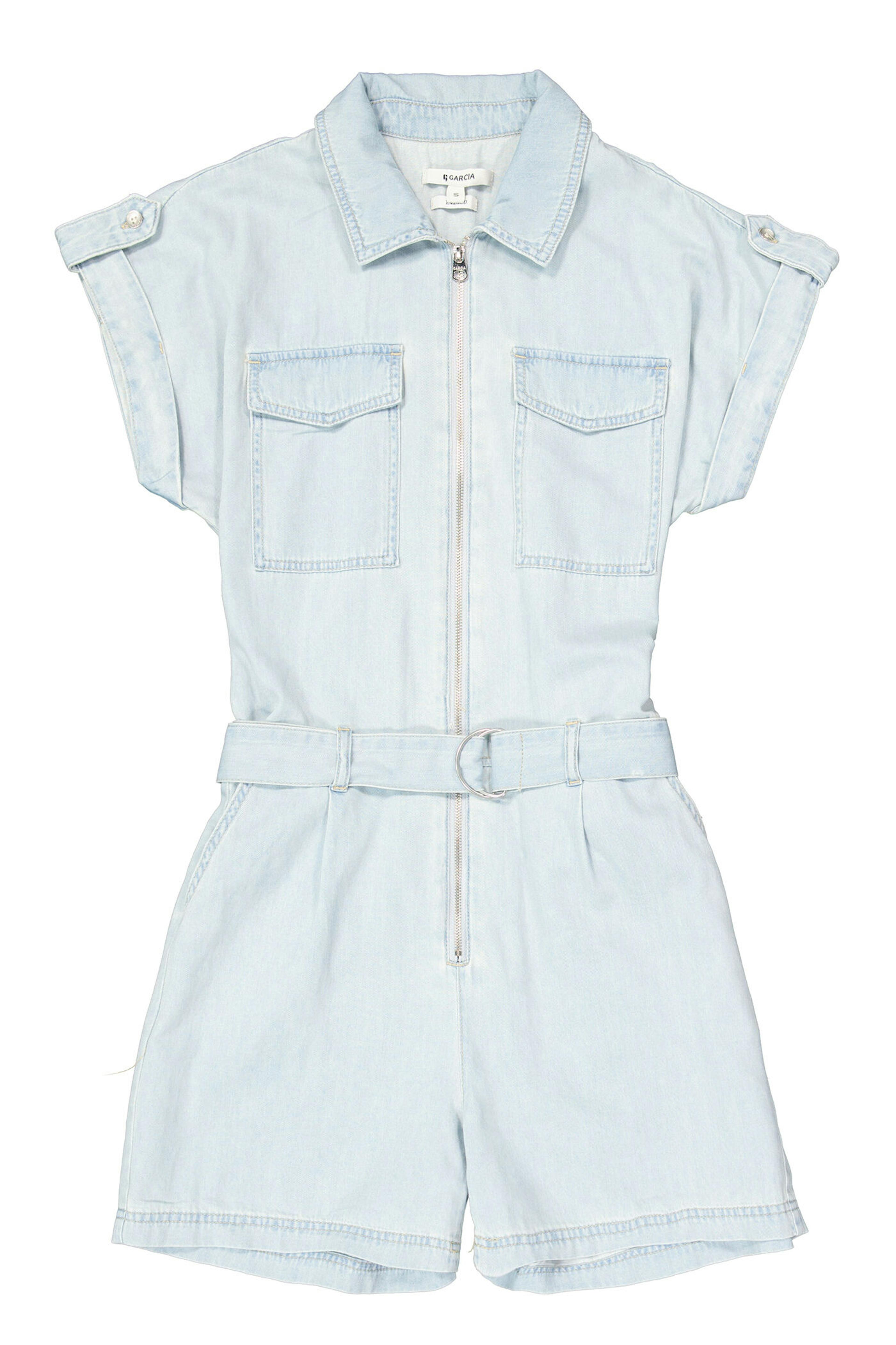 garcia denim playsuit bleached