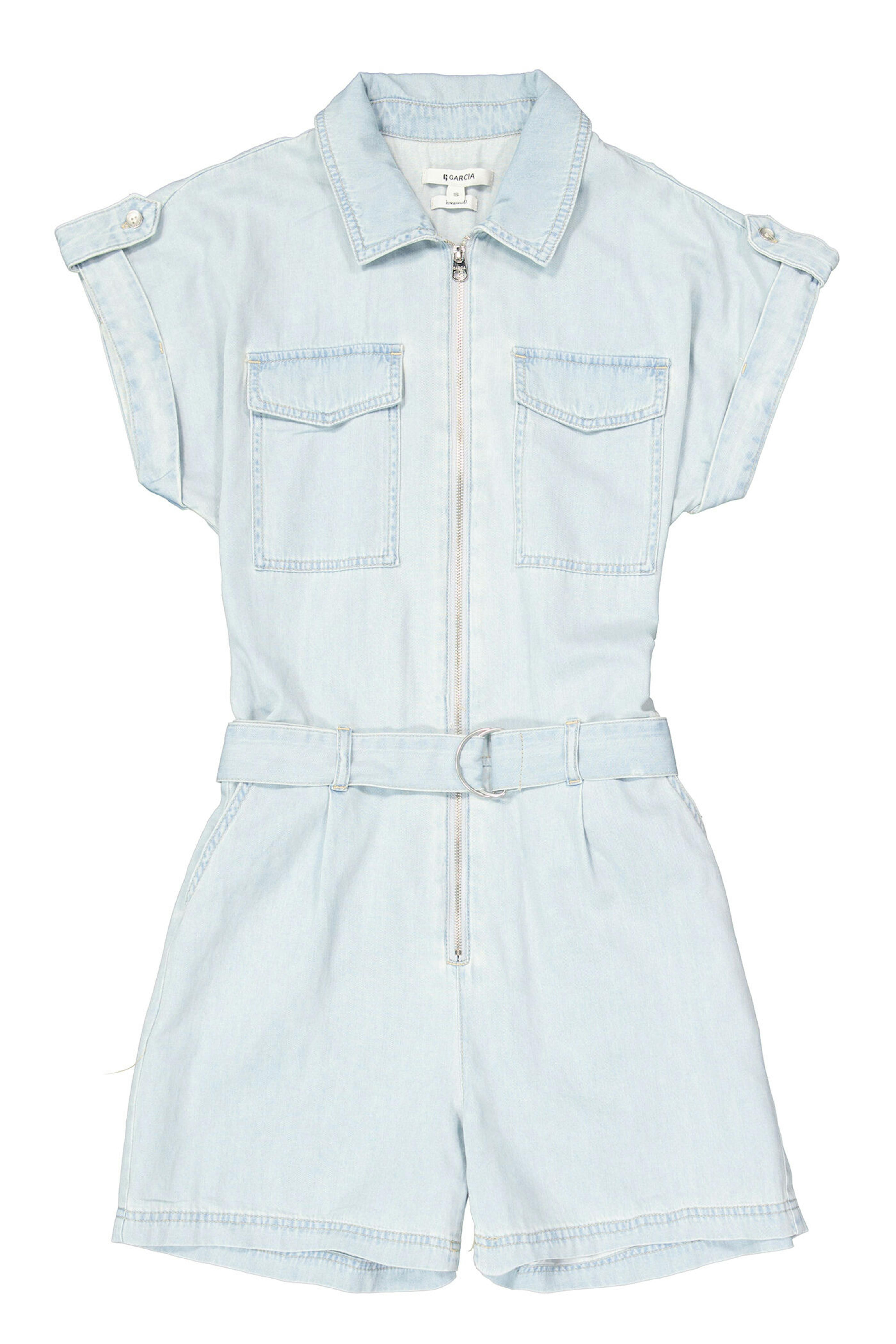 garcia denim playsuit bleached