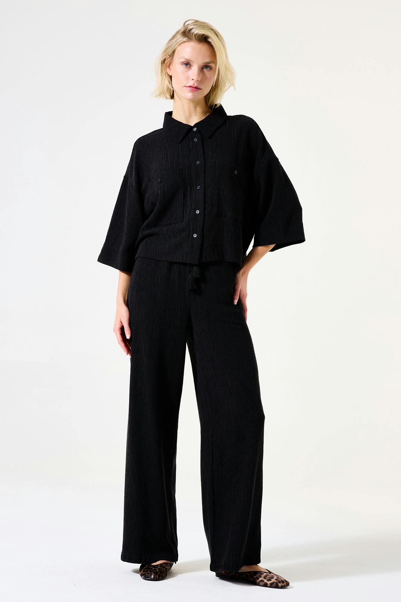 CO-ORD SET Black-On-Black