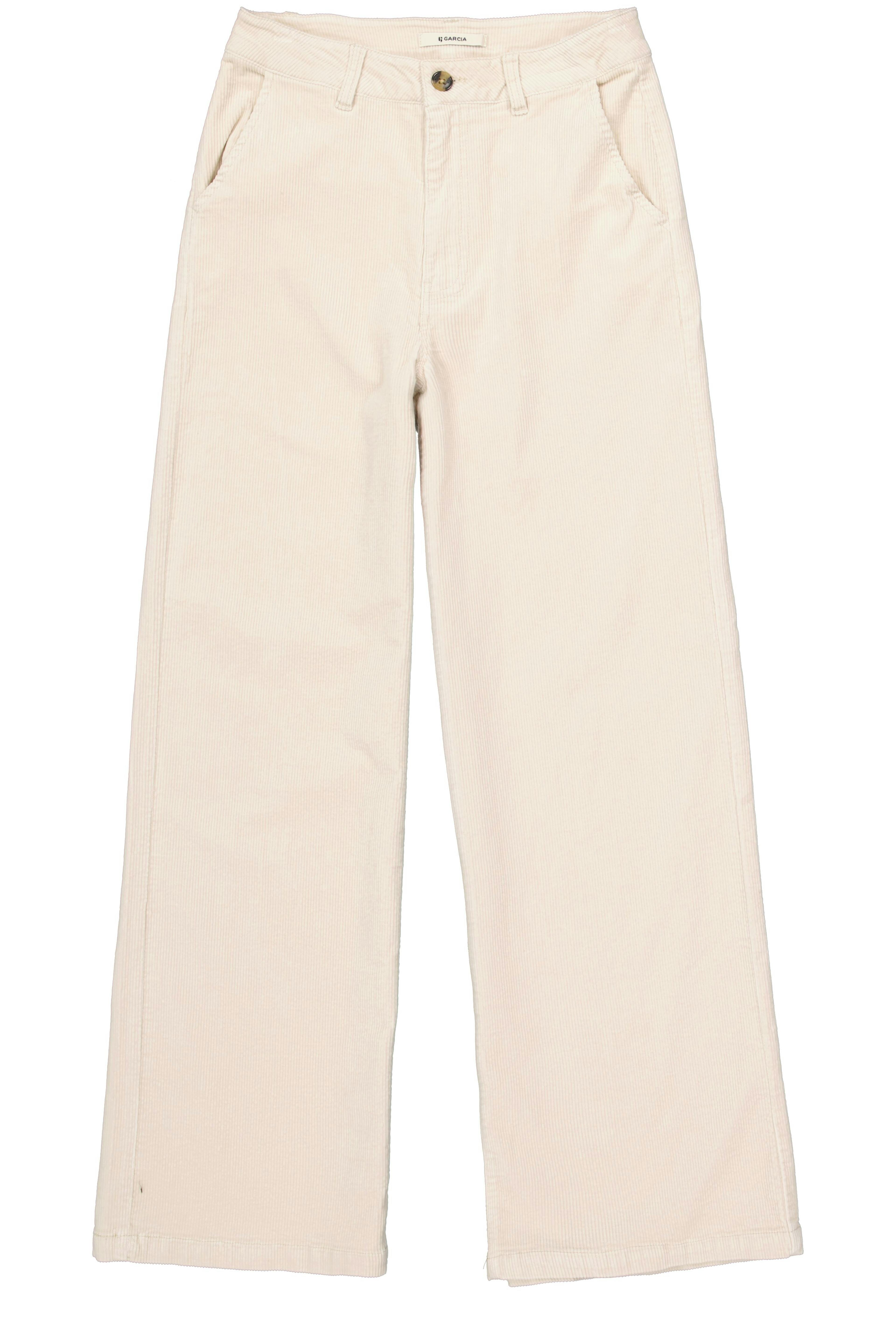 garcia corduroy broek gebroken wit