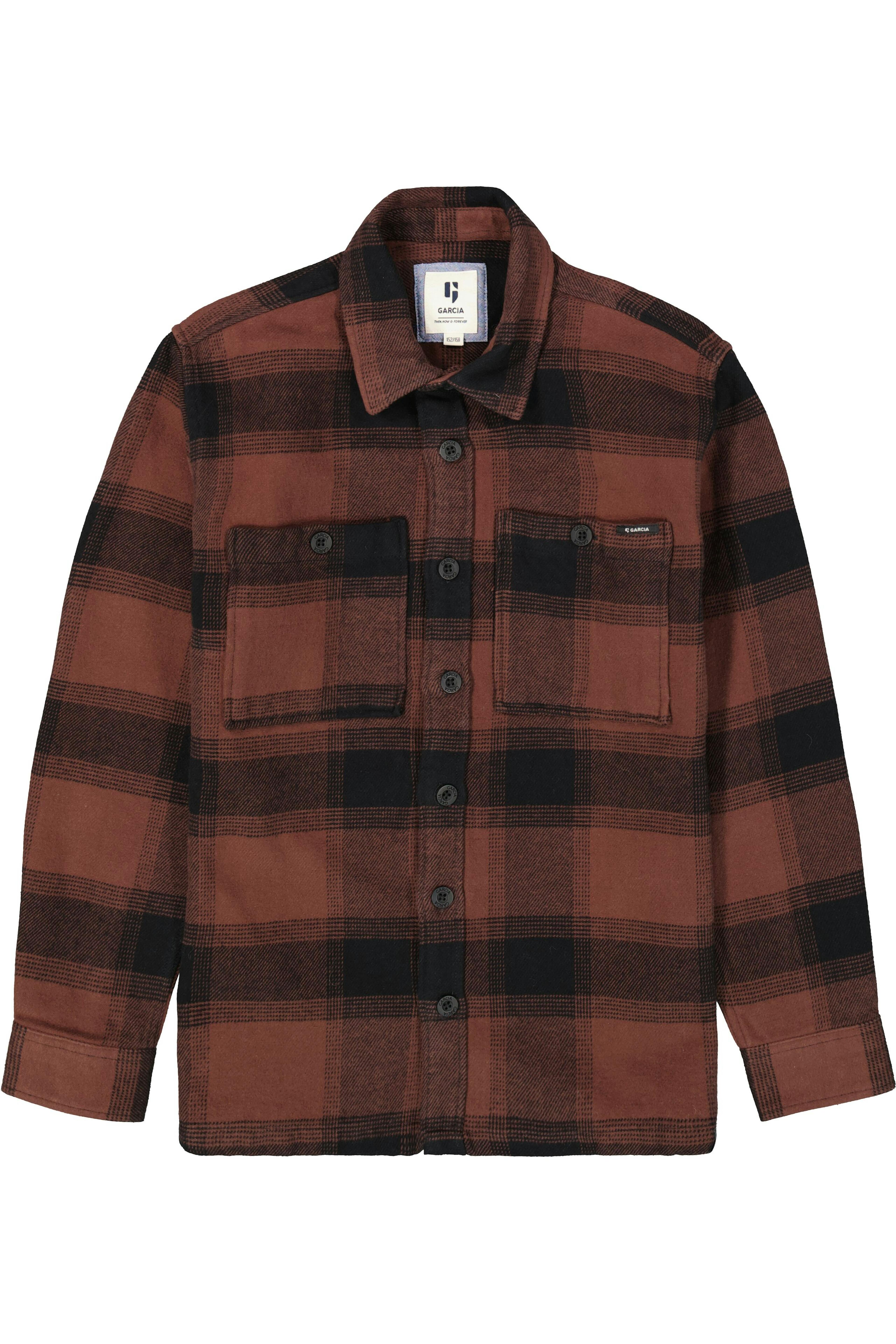 garcia flanellen overshirt geruit
