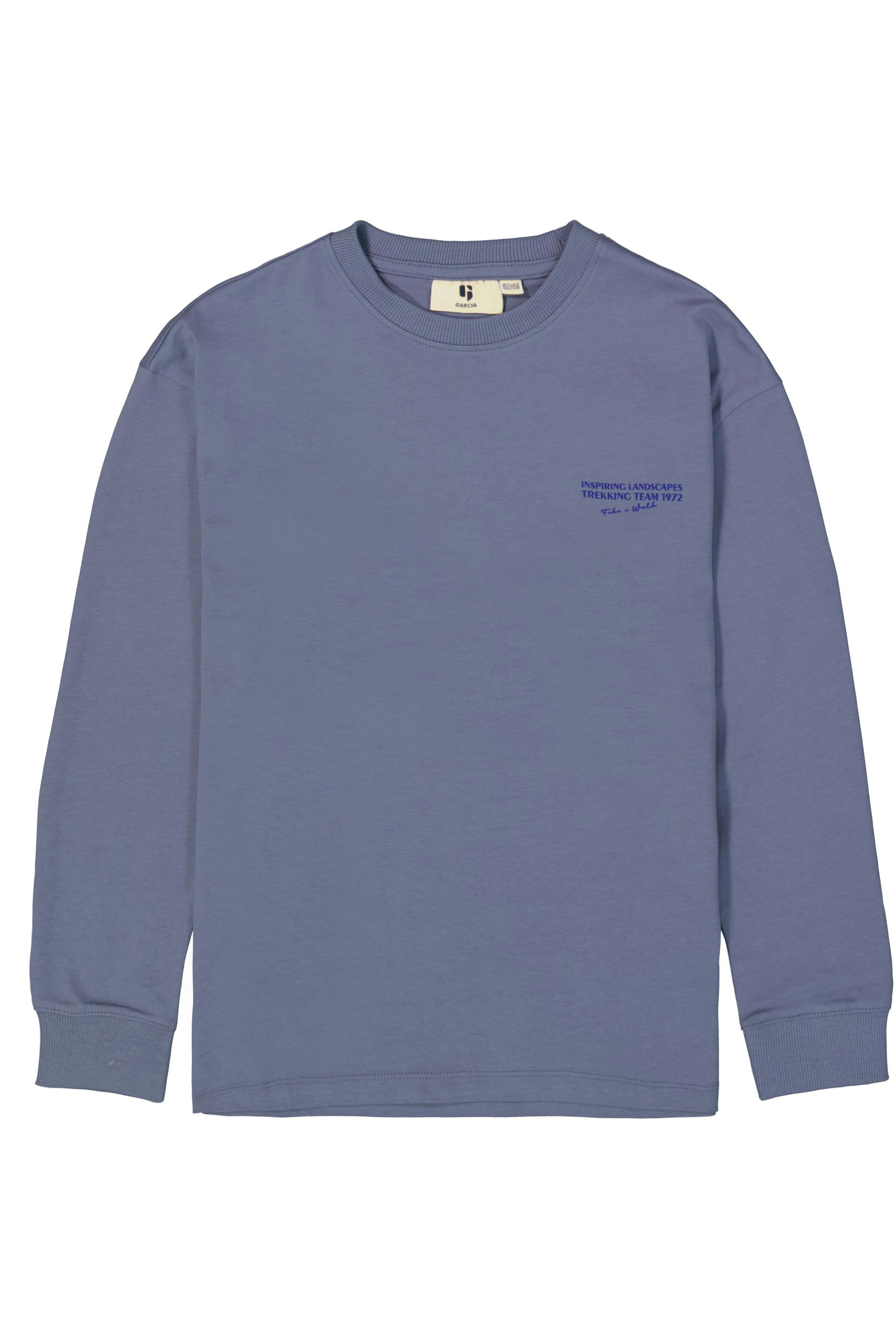 garcia longsleeve lichtblauw