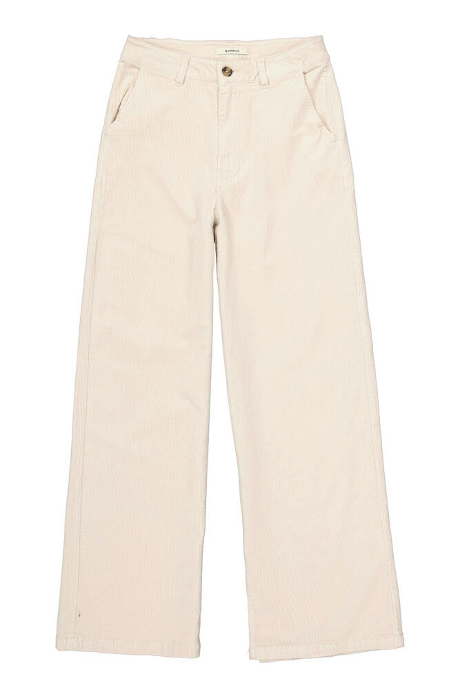 garcia corduroy broek gebroken wit
