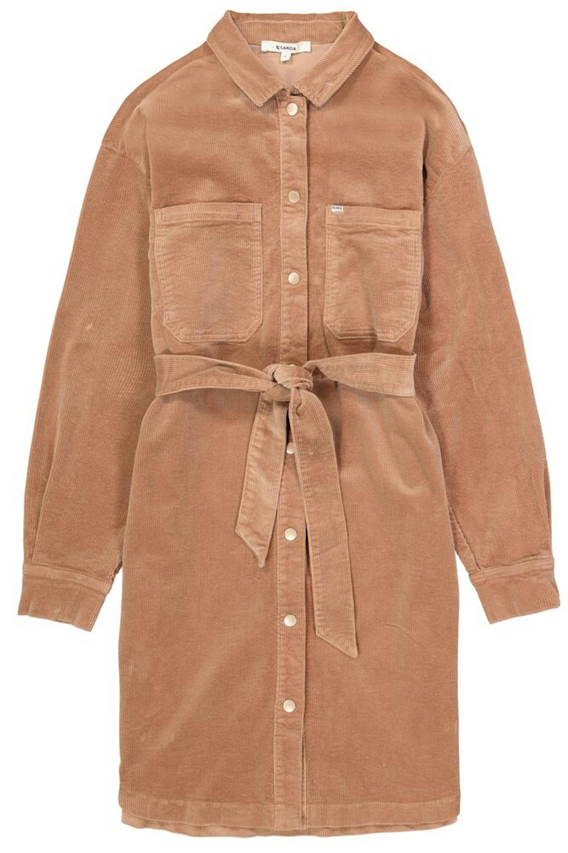 garcia corduroy jurk bruin