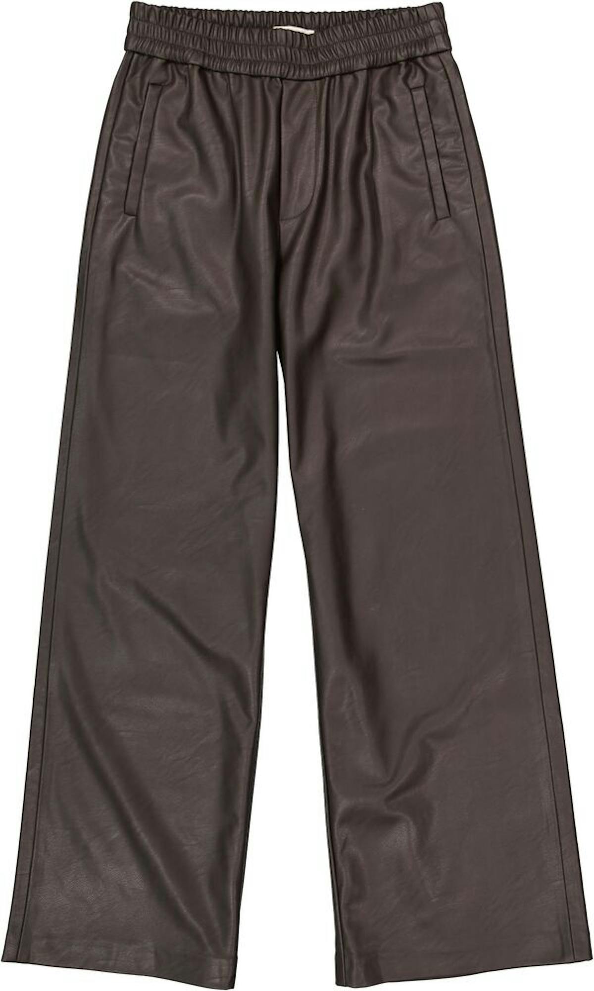 garcia leather look broek bruin