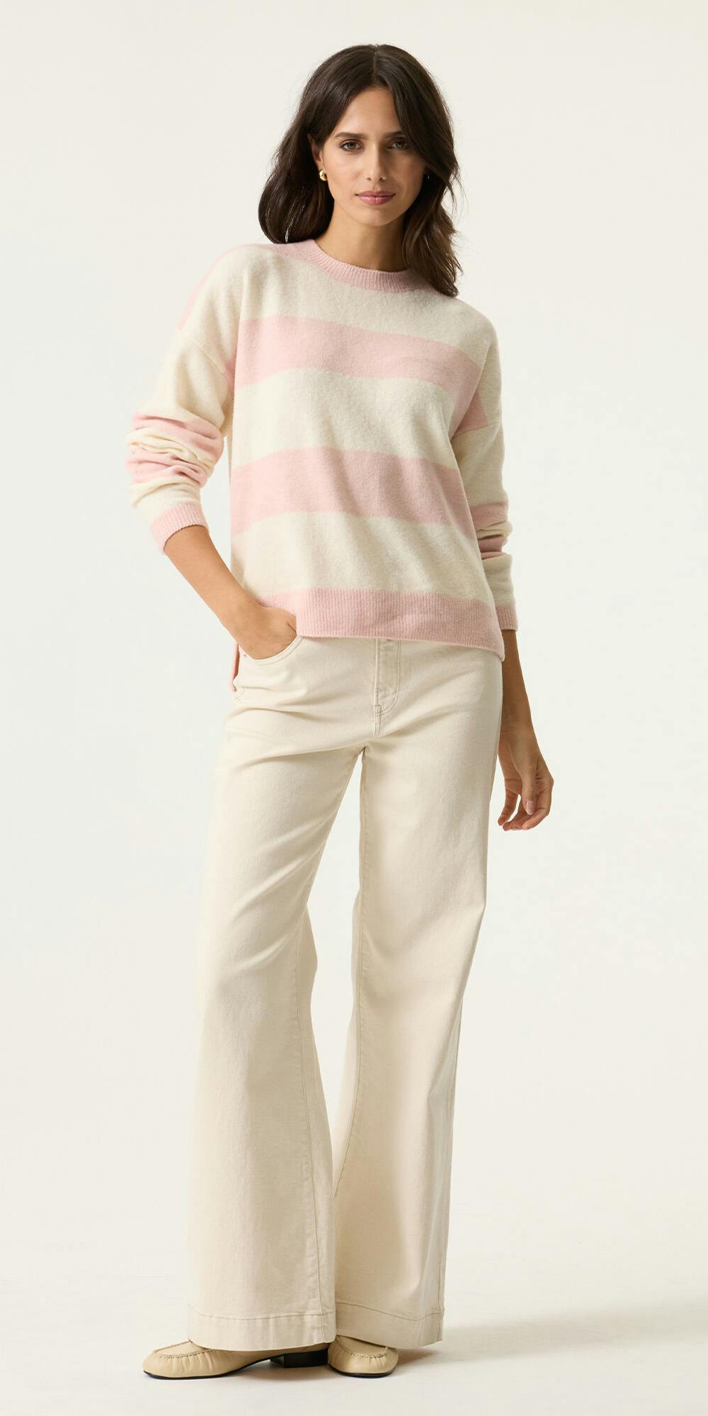 SHOP THE LOOK Soft Pink Stripes
