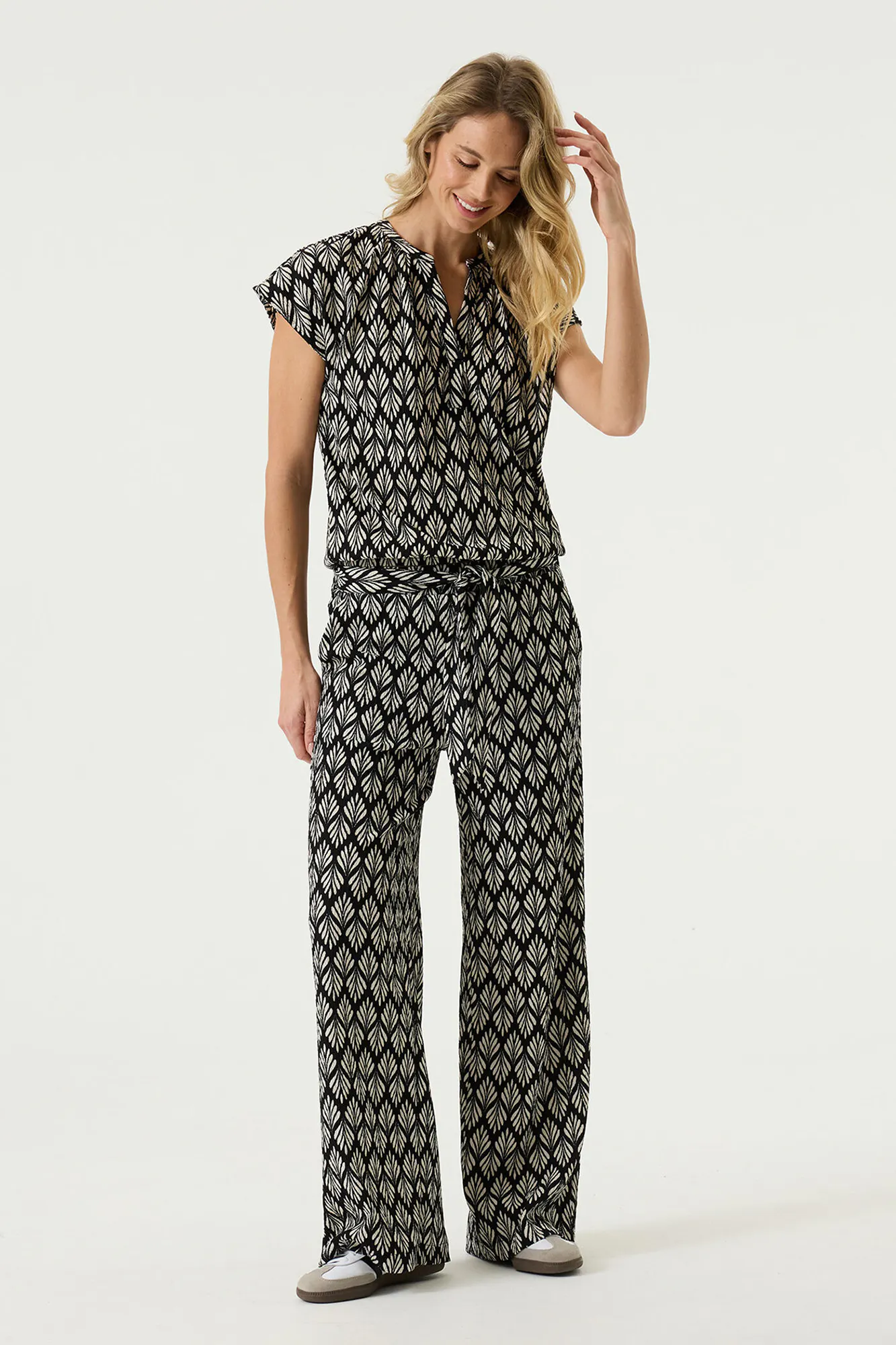 CO-ORD SET Graphic Leaf Flow