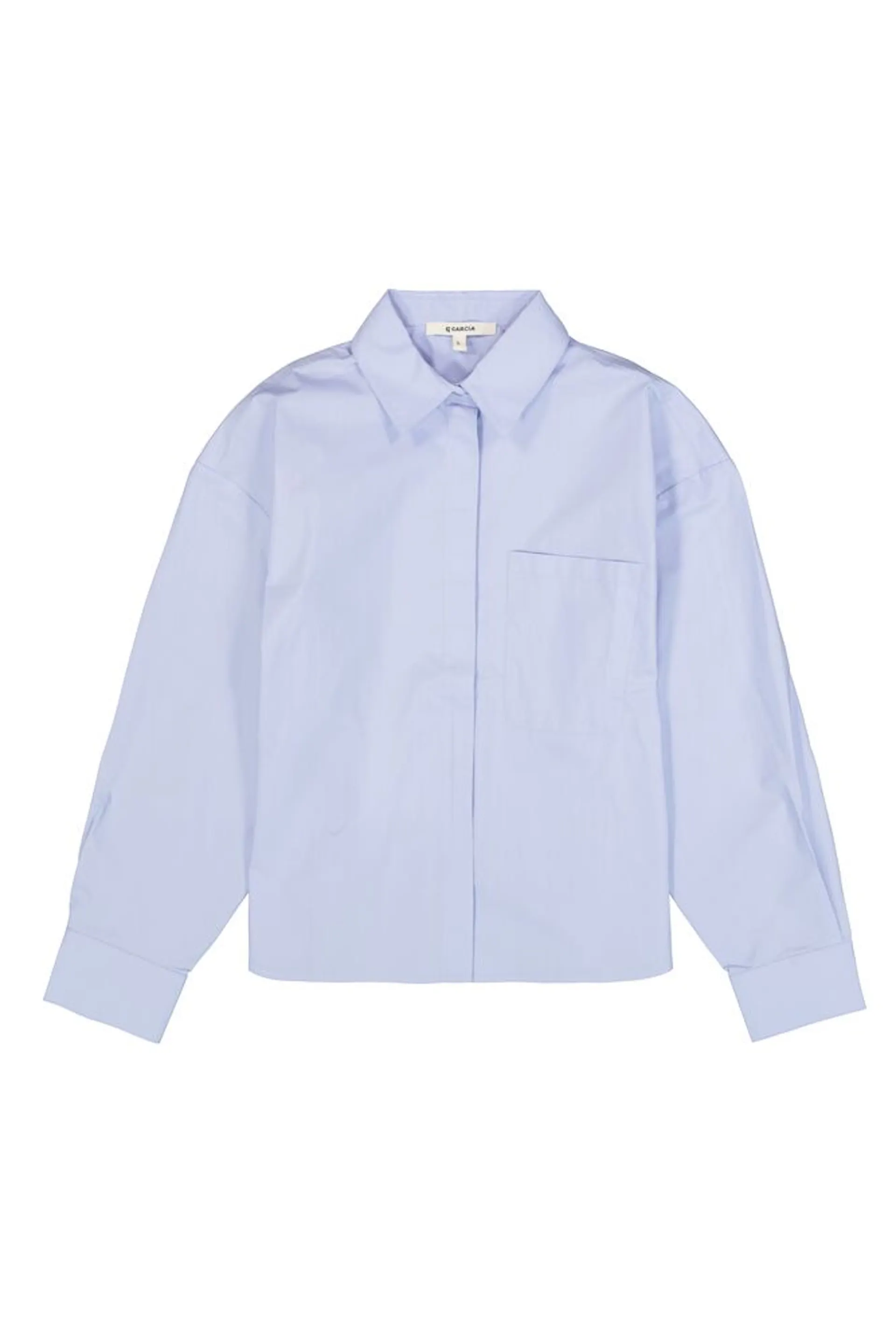 garcia blouse lichtblauw