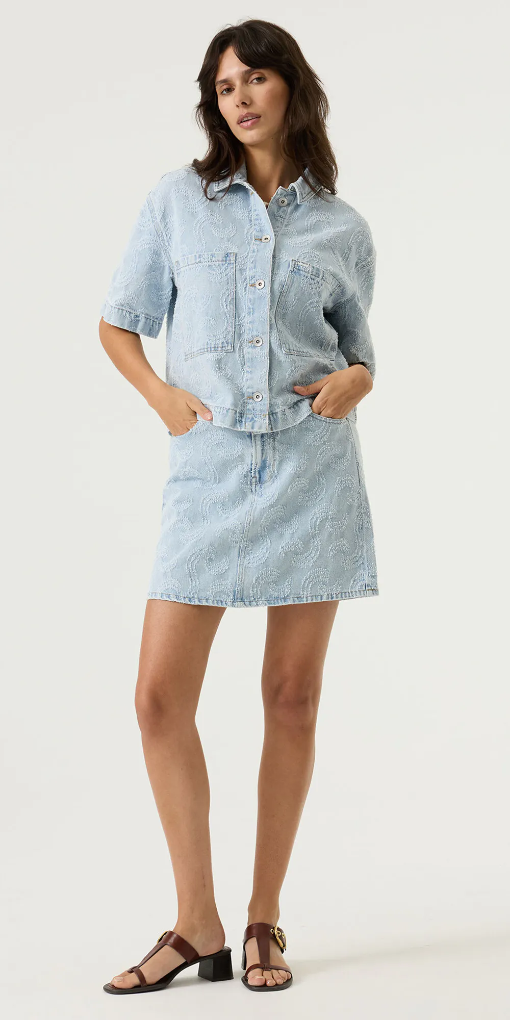 SHOP THE LOOK Denim Texture Charm