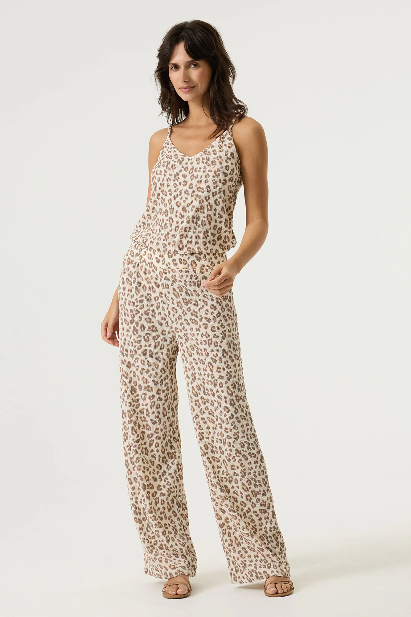 CO-ORD SET Soft Leopard Flow