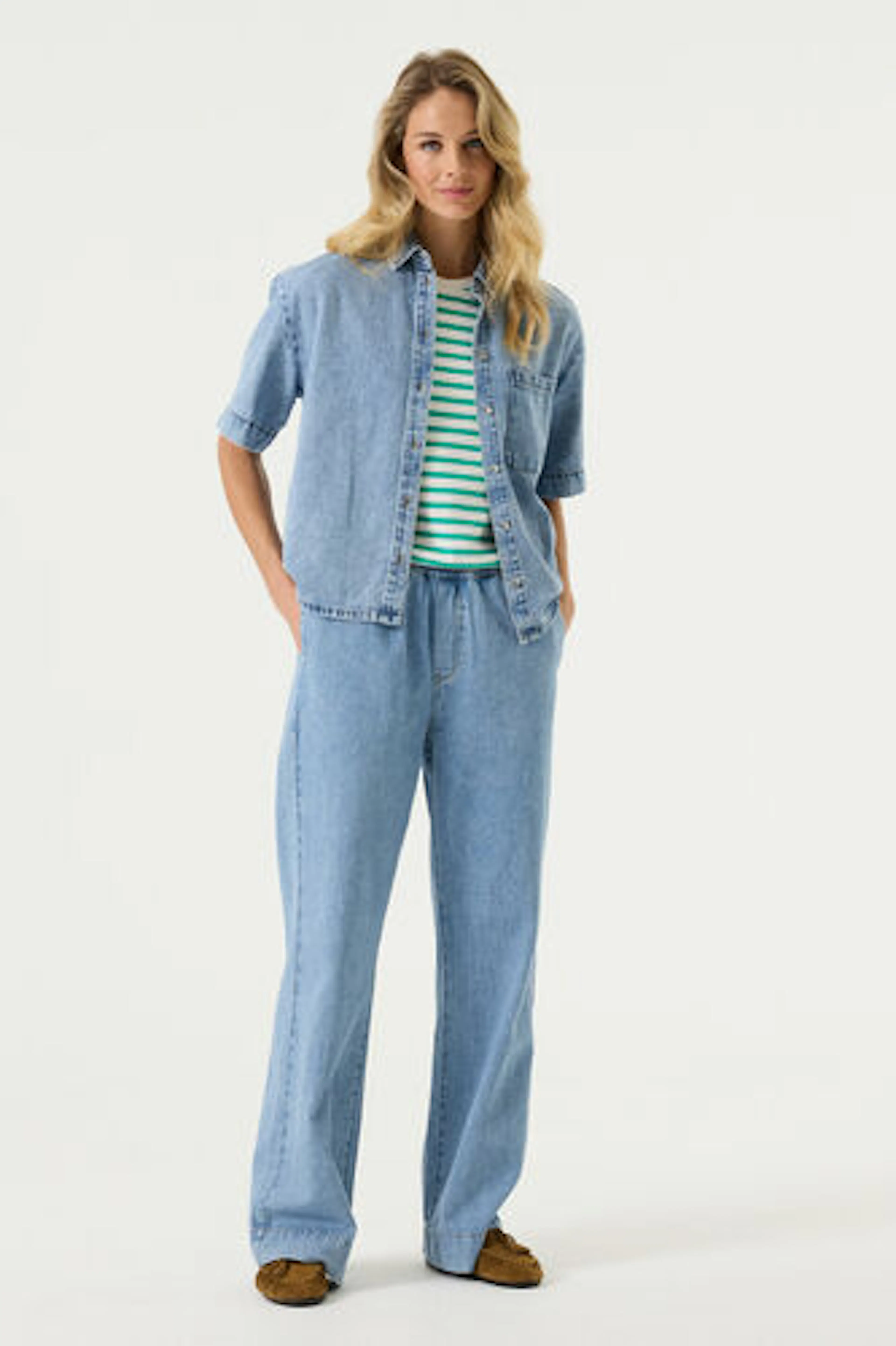 tripper jeans wide fit indigo fade